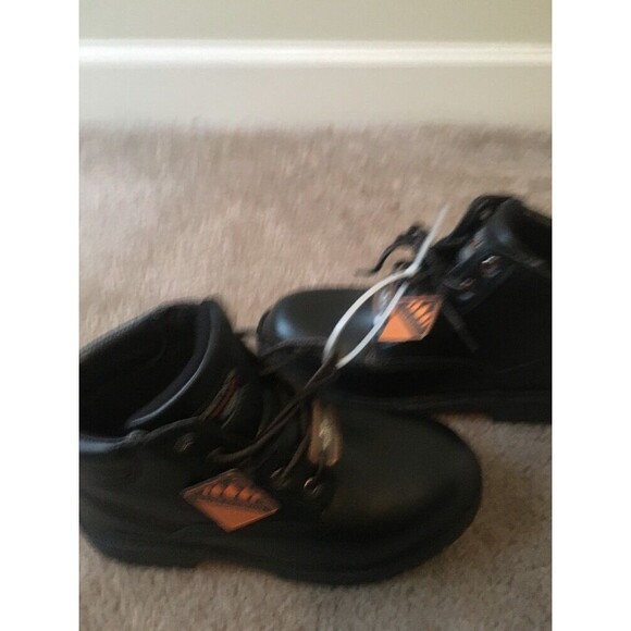 Smith's Workwear Men's Size 6 Faux Leather Boots Work Casual Black - Picture 6 of 11